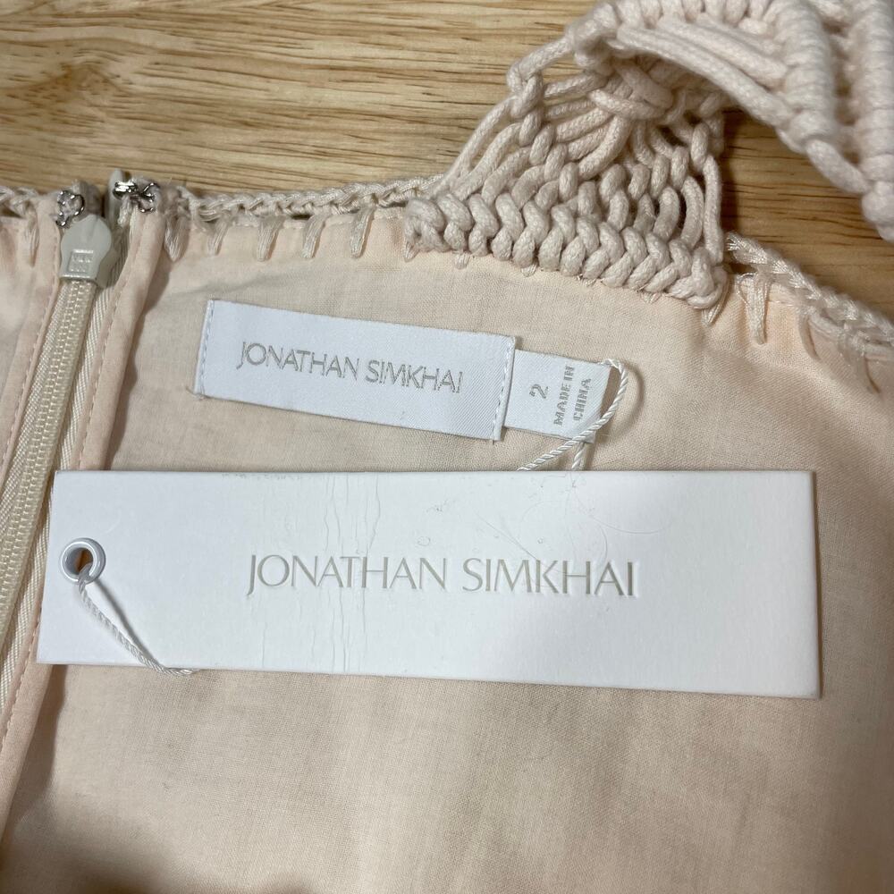 Jonathan Simkhai NWT Flora Macramé Embellished Mi… - image 8